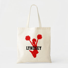 Custom Red Cheerleader Tote Bag Tragetasche