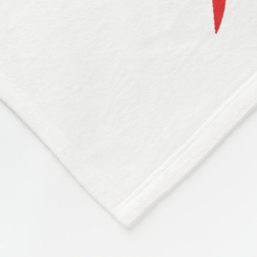 Custom Red Chinese New Year of the TIGER Fleecedecke (Ecke)