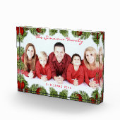 Custom Red Christmas Family Fotoblock (Rechts)