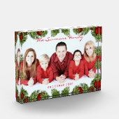 Custom Red Christmas Family Fotoblock (Links)