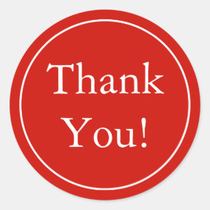 Custom Red Danke Stickers & Gefälligkeitskennzeich