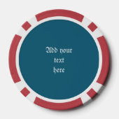 Custom Red Eastern Dragon - Mythische Kreatur Pokerchips (Rückseite)