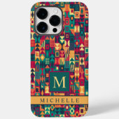 Custom Red Gelb Green Shapes Geometric Case-Mate iPhone Hülle (Rückseite)