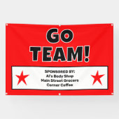 Custom Red Go Team Banner (Horizontal)
