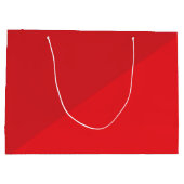 Custom Red & Gold Frohe Weihnachten Große Geschenktüte (Rückseite)