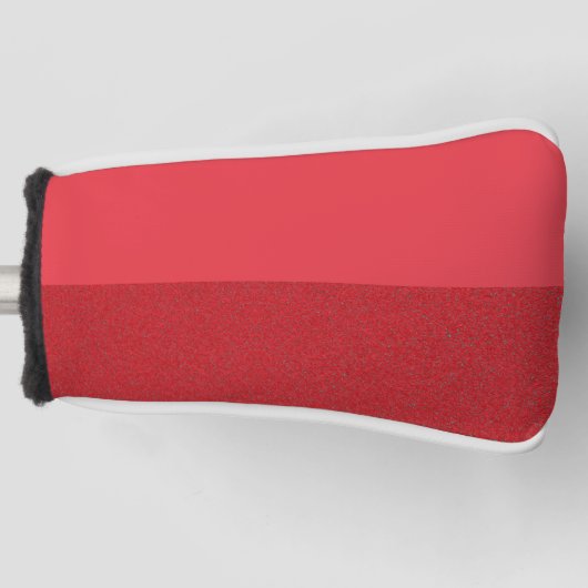 Custom Red Golf Head Cover - Horizontale Split Headcover (Vorderseite)
