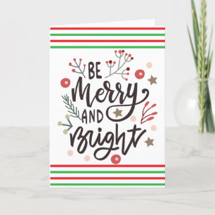 Custom Red Green Candy Stripes Christmas QR Code Feiertagskarte