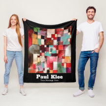 Custom Red Green Violet Yellow Rhythm Paul Klee