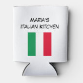 Custom Red Green & White Italia Flag Küche Dosenkühler (Vorderseite)