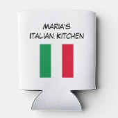 Custom Red Green & White Italia Flag Küche Dosenkühler (Rückseite)