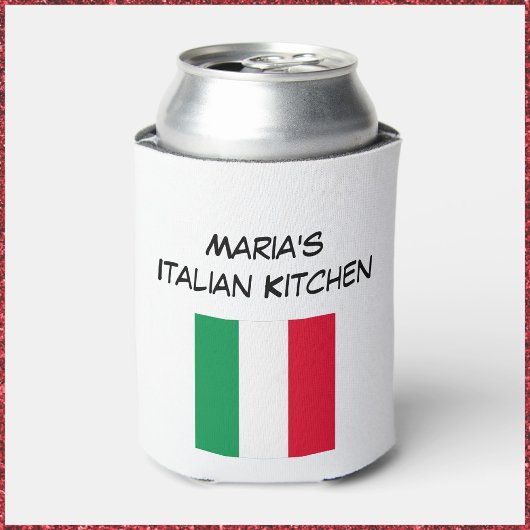Custom Red Green & White Italia Flag Küche Dosenkühler