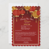 Custom Red Happy Cinese New Year Grußkarte Einladung (Vorderseite)