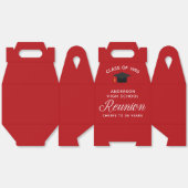 Custom Red High School Alumni Wiedersehen-Party Geschenkschachtel (Ungeklappt)