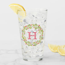 Custom Red Holly Berries Green Blätter Kranz