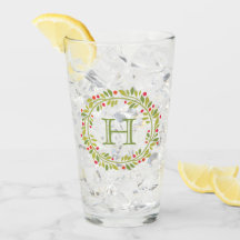 Custom Red Holly Berries Green Blätter Kranz