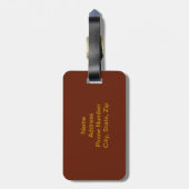 Custom Red Kariert Lugtag Gepäckanhänger (Rückseite vertikal)