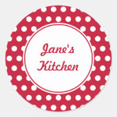 Custom Red Kitchen Stickers (Vorderseite)