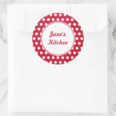 Custom Red Kitchen Stickers (Tasche)
