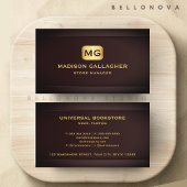 Custom Red Maroon Gold Retail Shop Beruflich Visitenkarte