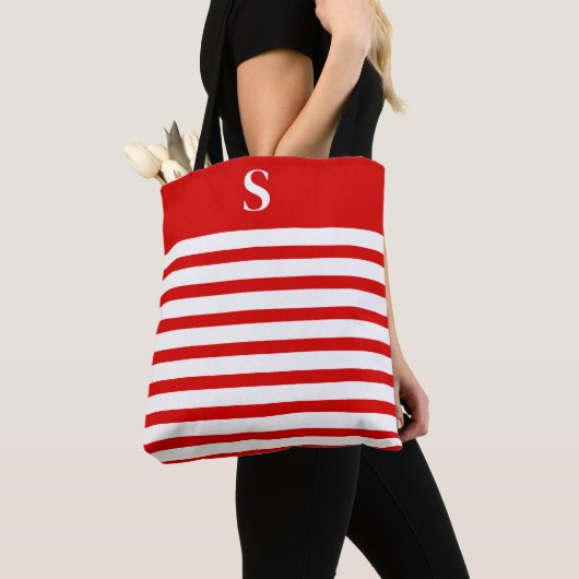 Custom Red Monogram Tasche (Von Nahem)