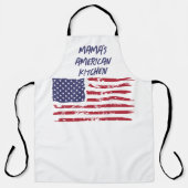 Custom Red & Navy American Flag Kitchen Adult Schürze (Vorderseite)