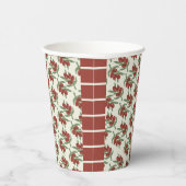 Custom Red Olive Muster Paper Cup Pappbecher (Rechts)