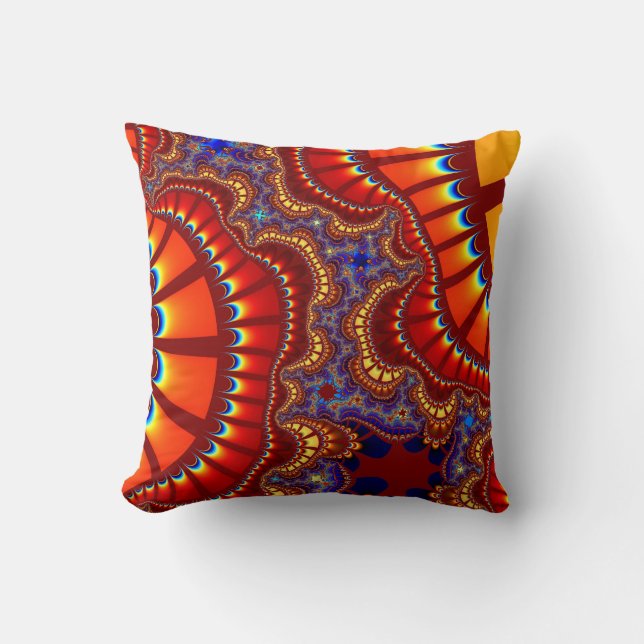 Custom Red Orange Remix Theme Pillow Kissen (Vorderseite)