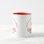 Custom Red Osteopathic Medical School Abschluss Tasse (Zentrum)