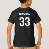 Custom Red Panda Youth T - Shirt (Name und Nummer) (Rückseite)