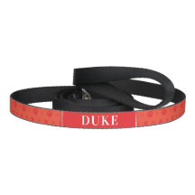 Custom Red Paws Dose Leash