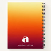 Custom Red Personal Notizblock (Rückseite)