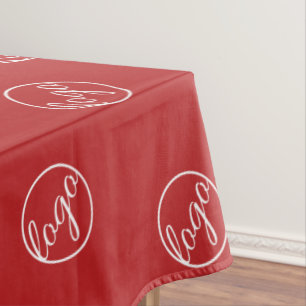 Custom Red Restaurant Trade Show Logo Business Tischdecke