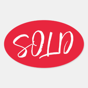 Custom Red Sold Aufkleber