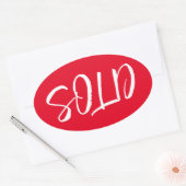 Custom Red Sold Aufkleber (Umschlag)
