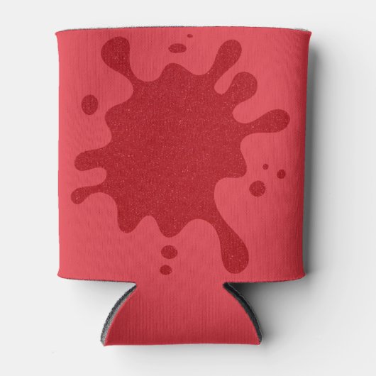 Custom Red Splash Can Cooler Dosenkühler (Vorderseite)
