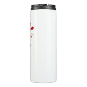 Custom Red Splash Thermal Tumbler 16 oz Thermosbecher (Rückseite)