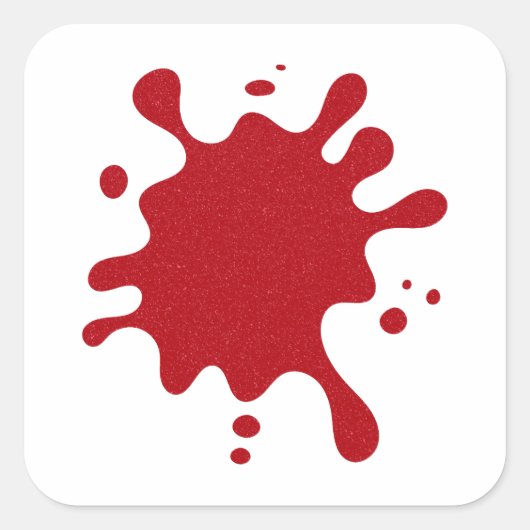 Custom Red Spritzer Stickers - Bearbeitbares Desig (Vorderseite)