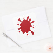 Custom Red Spritzer Stickers - Bearbeitbares Desig (Umschlag)