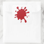 Custom Red Spritzer Stickers - Bearbeitbares Desig (Tasche)