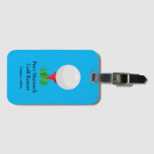 Custom Red T-Shirt Golf Luggage Tag Gepäckanhänger (Vorderseite (Horizontal))