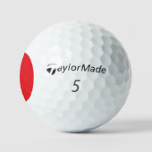 Custom Red Taylor Made TP5 Golf Balls Golfball (Logo)