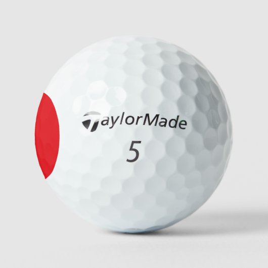 Custom Red Taylor Made TP5 Golf Balls Golfball (Logo)