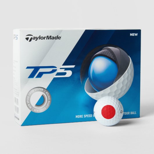 Custom Red Taylor Made TP5 Golf Balls Golfball (Verpackung)