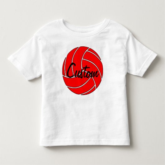 Custom Red Volleyball T - Shirt (Vorderseite)