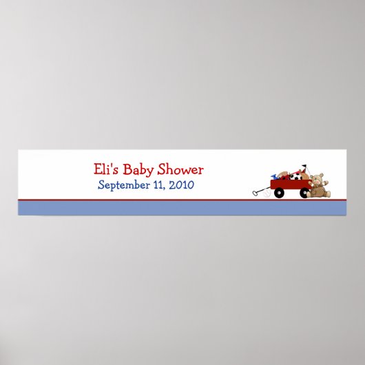 Custom Red Wagon Banner für Jen Poster (Vorne)