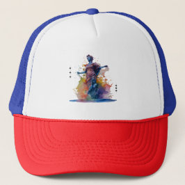 Custom Red White Blue Trucker Hat Truckerkappe