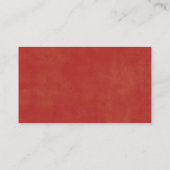 Custom Red White Christmas Wedding Platzkarte (Rückseite)