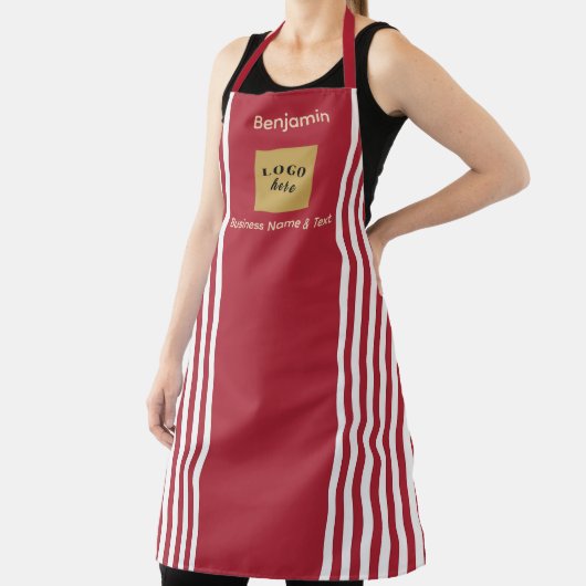 Custom Red & White Strip Schürze (InSitu)