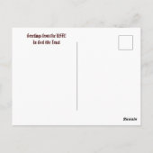 Custom Red White Strips Starry Blue American Flag Postkarte (Rückseite)