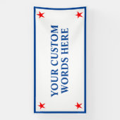 Custom Red White und Blue Banner (Vertikal)